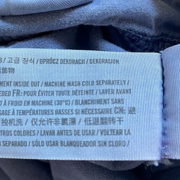 Hollister Low Rise Baggy Cargo Pants Womens 14 Blue Utility Skater Street Grunge - Picture 16 of 16